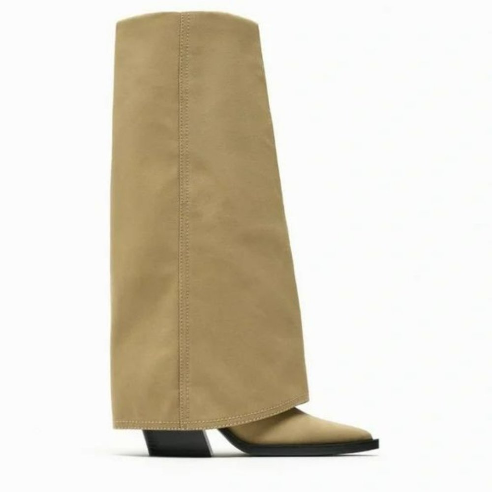 ZARA HEELED GAITER BOOTS